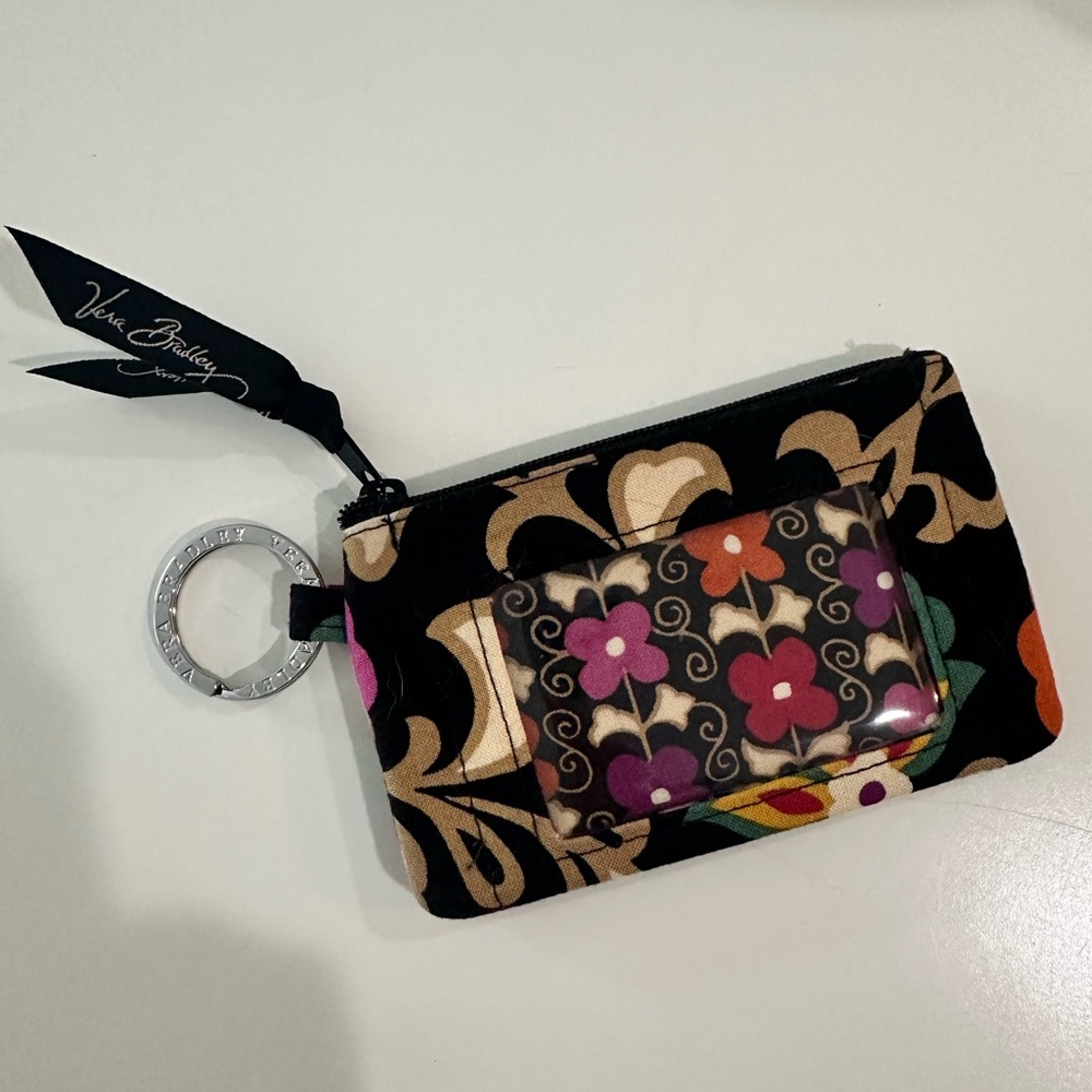 NWOT Vera Bradley Zipper ID Case Wallet in Charmont Meadow